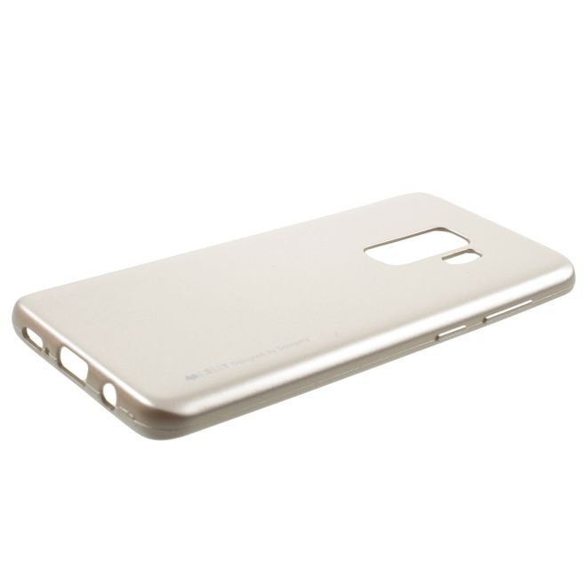 Goospery - Handy Hülle für Samsung Galaxy S9 Plus - TPU Soft Case - i Jelly Metal Series - gold