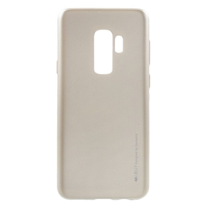 Goospery - Handy Hülle für Samsung Galaxy S9 Plus - TPU Soft Case - i Jelly Metal Series - gold
