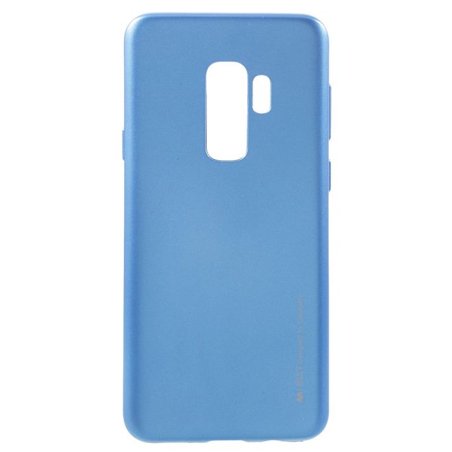 Goospery - Handy Hülle für Samsung Galaxy S9 Plus - TPU Soft Case - i Jelly Metal Series - blau