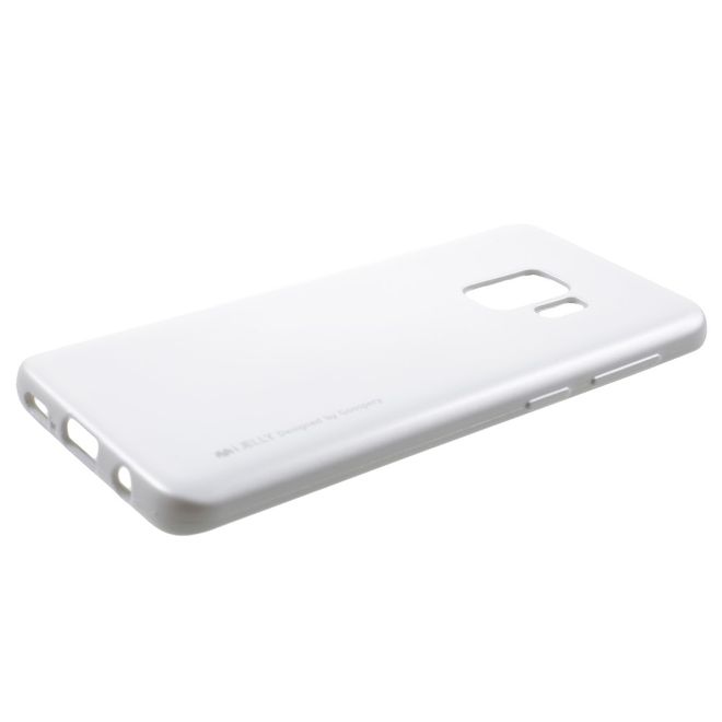 Goospery - Handy Hülle für Samsung Galaxy S9 - TPU Soft Case - i Jelly Metal Series - silber