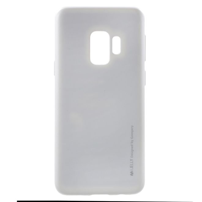 Goospery - Handy Hülle für Samsung Galaxy S9 - TPU Soft Case - i Jelly Metal Series - silber