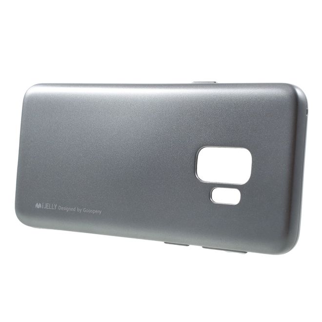 Goospery - Handy Hülle für Samsung Galaxy S9 - TPU Soft Case - i Jelly Metal Series - grau