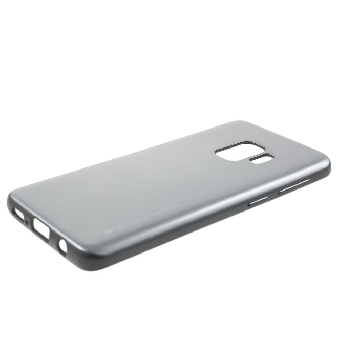 Goospery - Handy Hülle für Samsung Galaxy S9 - TPU Soft Case - i Jelly Metal Series - grau