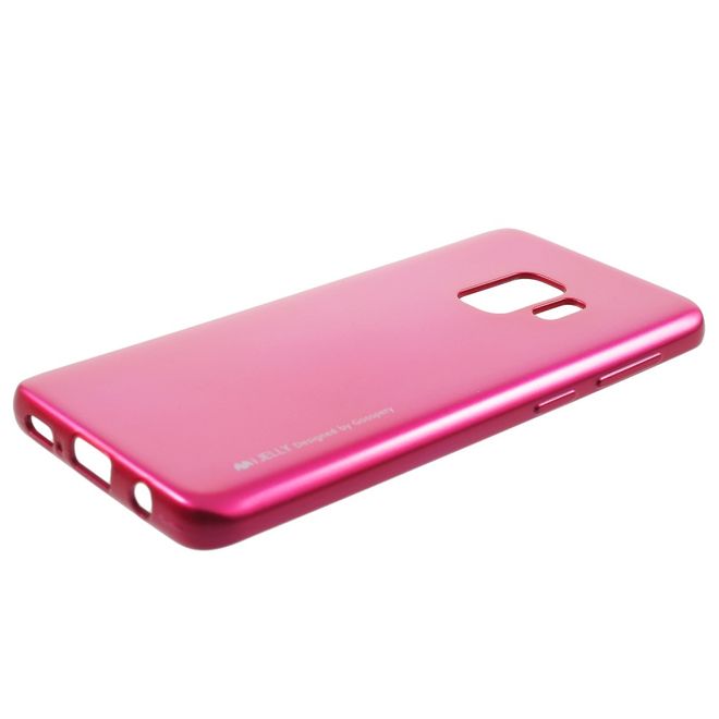 Goospery - Handy Hülle für Samsung Galaxy S9 - TPU Soft Case - i Jelly Metal Series - rosa