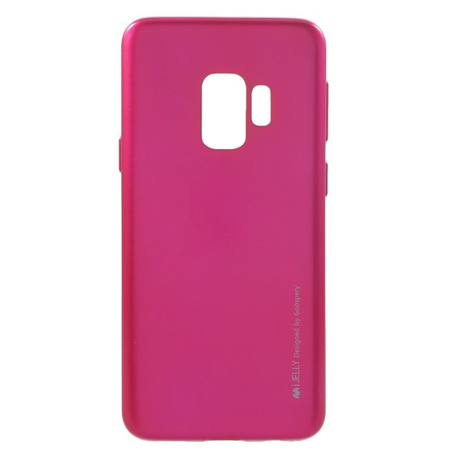 Goospery - Handy Hülle für Samsung Galaxy S9 - TPU Soft Case - i Jelly Metal Series - rosa