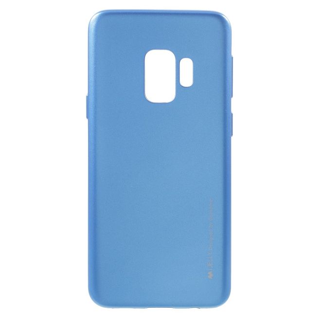 Goospery - Handy Hülle für Samsung Galaxy S9 - TPU Soft Case - i Jelly Metal Series - blau