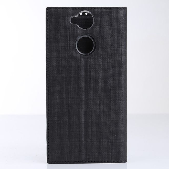 Vili Dmx - Sony Xperia XA2 Ultra Hülle - Case aus Leder - mit Standfunktion - schwarz