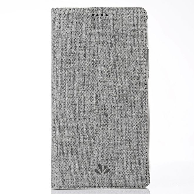 Vili Dmx - Sony Xperia XA2 Ultra Hülle - Case aus Leder - mit Standfunktion - grau