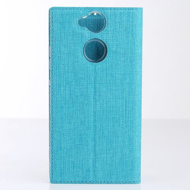 Vili Dmx - Sony Xperia XA2 Ultra Hülle - Case aus Leder - mit Standfunktion - blau