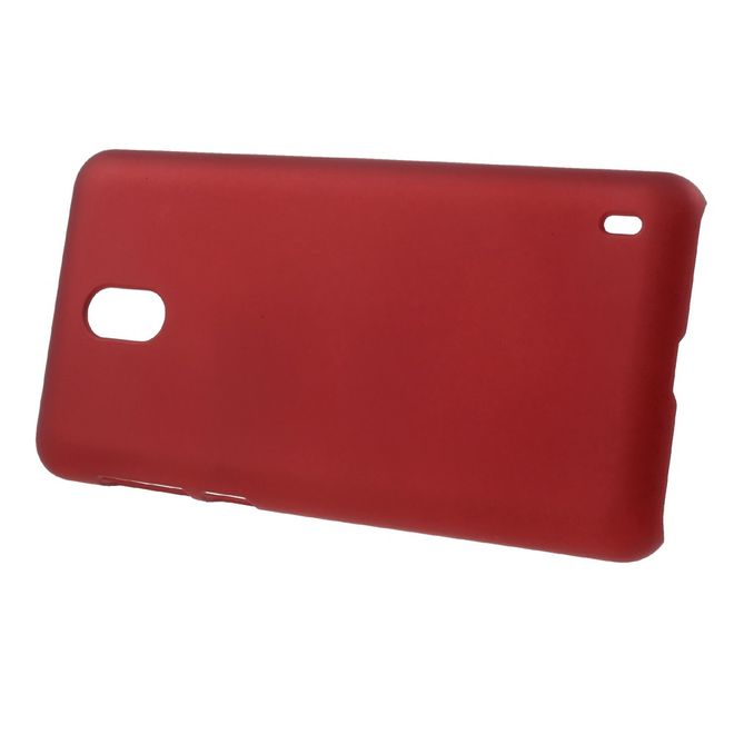 Nokia 2 Handy Hülle - Case aus gummiertem Hartplastik - rot