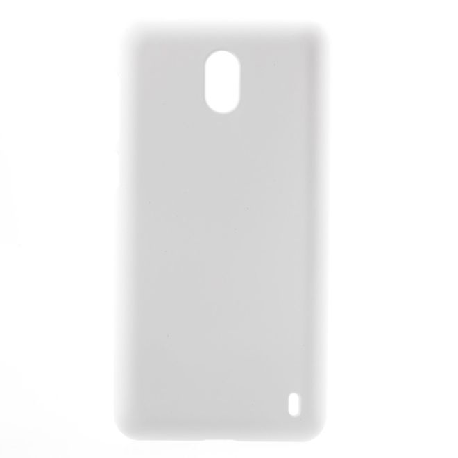 Nokia 2 Handy Hülle - Case aus gummiertem Hartplastik - weiss