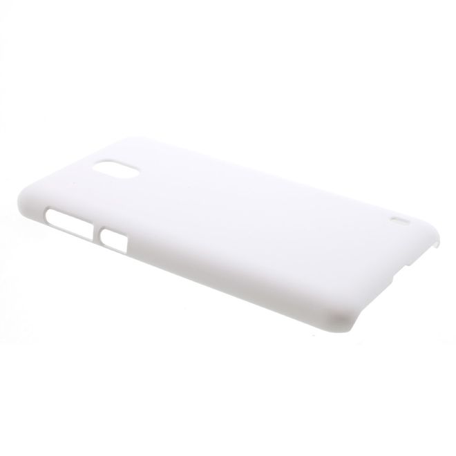 Nokia 2 Handy Hülle - Case aus gummiertem Hartplastik - weiss