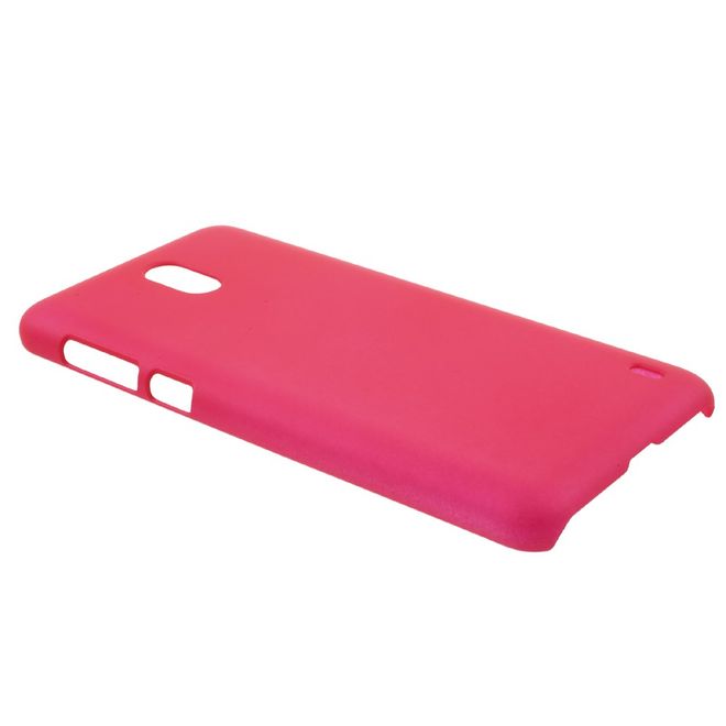 Nokia 2 Handy Hülle - Case aus gummiertem Hartplastik - rosa