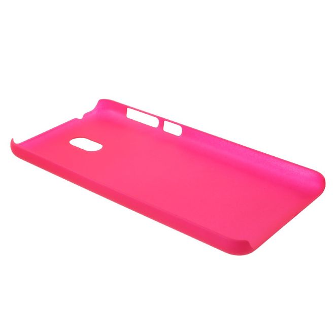 Nokia 2 Handy Hülle - Case aus gummiertem Hartplastik - rosa