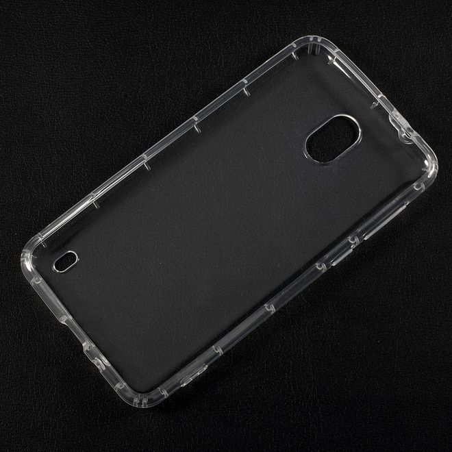 Nokia 2 Handy Case - Robuste Hülle aus flexiblem TPU Plastik - transparent