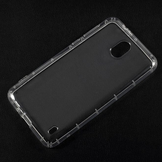 Nokia 2 Handy Case - Robuste Hülle aus flexiblem TPU Plastik - transparent