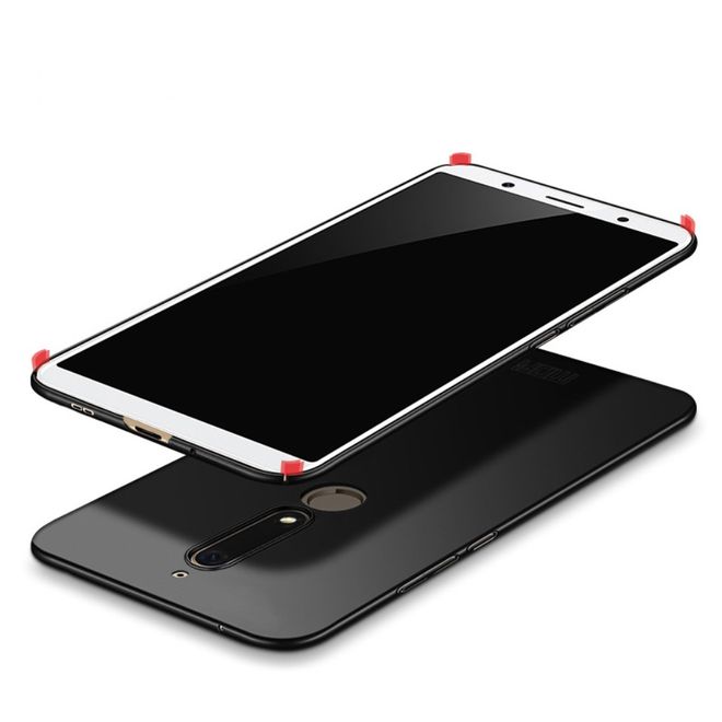 Mofi - Nokia 6 / 6.1 (2018) Handyhülle - Schlanke Hülle aus Hartplastik - Shield Series - schwarz