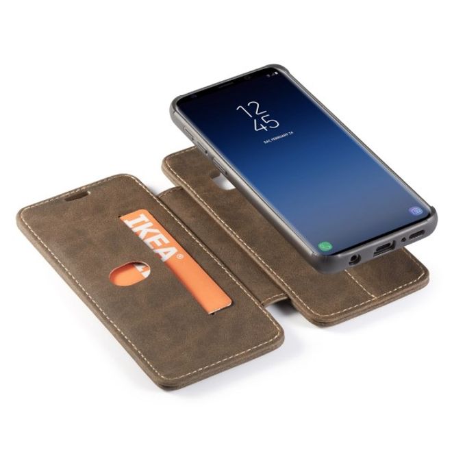 Caseme - Samsung Galaxy S9 Hülle - Case aus Leder - mit abnehmbarem Backcover - schwarz