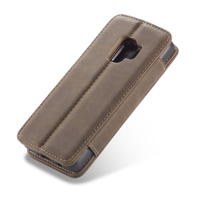 Caseme - Samsung Galaxy S9 Hülle - Case aus Leder - mit abnehmbarem Backcover - schwarz