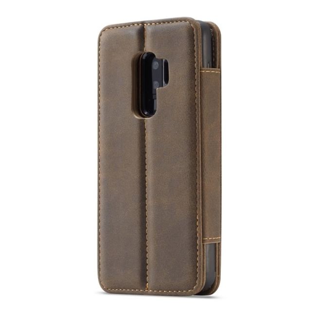 Caseme - Samsung Galaxy S9 Plus Hülle - Case aus Leder - mit abnehmbarem Backcover - schwarz