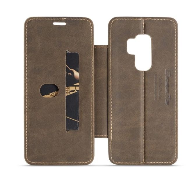 Caseme - Samsung Galaxy S9 Plus Hülle - Case aus Leder - mit abnehmbarem Backcover - schwarz