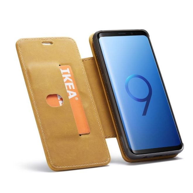 Caseme - Samsung Galaxy S9 Plus Hülle - Case aus Leder - mit abnehmbarem Backcover - braun