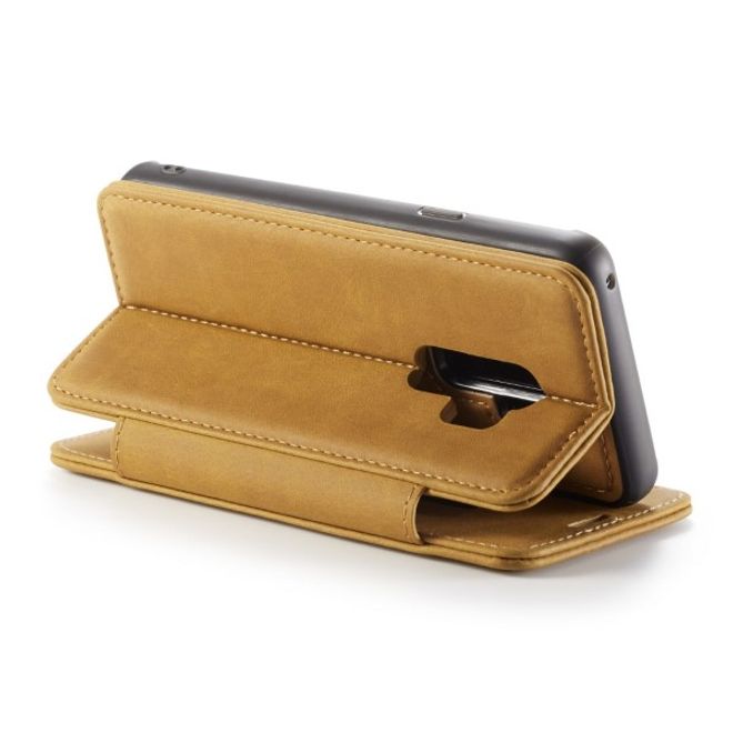 Caseme - Samsung Galaxy S9 Plus Hülle - Case aus Leder - mit abnehmbarem Backcover - braun