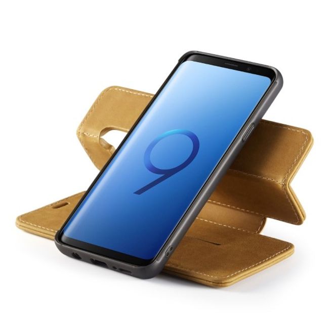 Caseme - Samsung Galaxy S9 Plus Hülle - Case aus Leder - mit abnehmbarem Backcover - braun