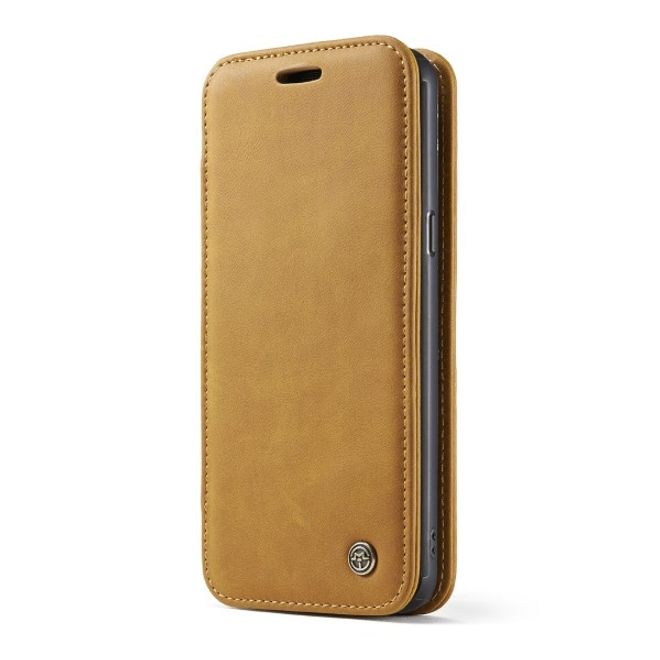 Caseme - Samsung Galaxy S9 Plus Hülle - Case aus Leder - mit abnehmbarem Backcover - braun