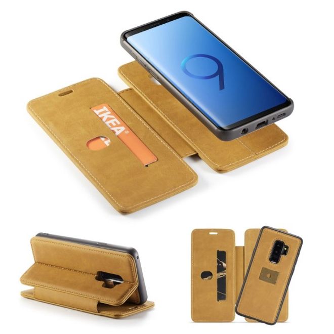 Caseme - Samsung Galaxy S9 Plus Hülle - Case aus Leder - mit abnehmbarem Backcover - braun