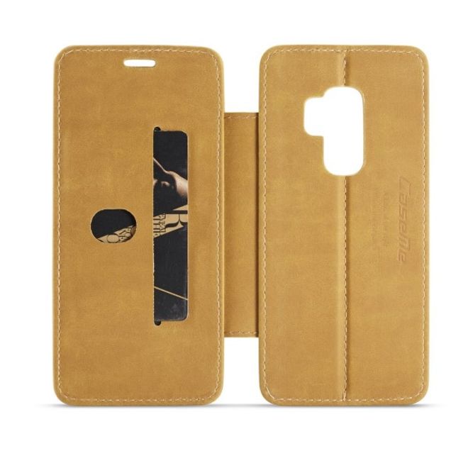 Caseme - Samsung Galaxy S9 Plus Hülle - Case aus Leder - mit abnehmbarem Backcover - braun