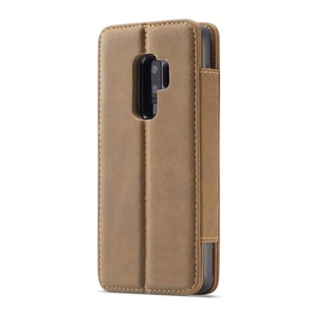 Caseme - Samsung Galaxy S9 Plus Hülle - Case aus Leder - mit abnehmbarem Backcover - kaffeefarben