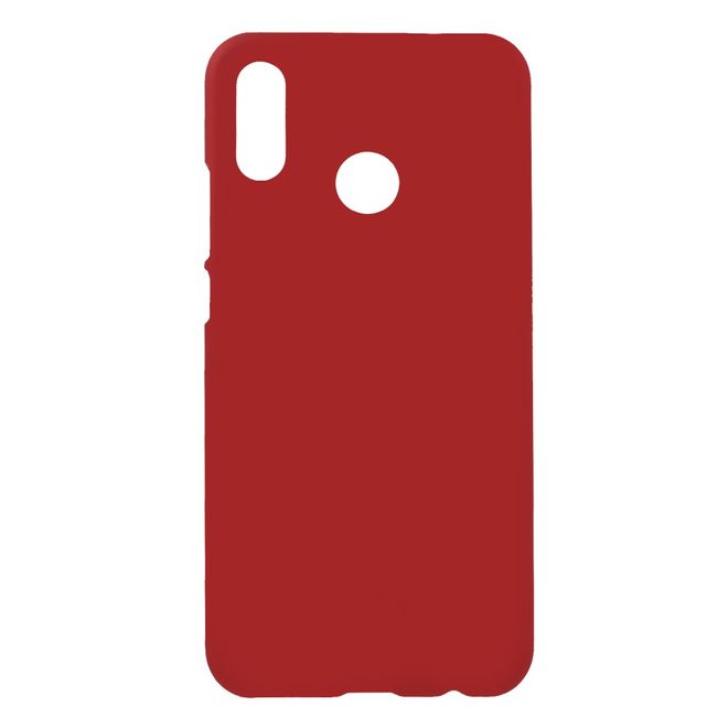 Huawei P20 Lite Handy Hülle - Gummiertes Case aus Hartplastik - rot