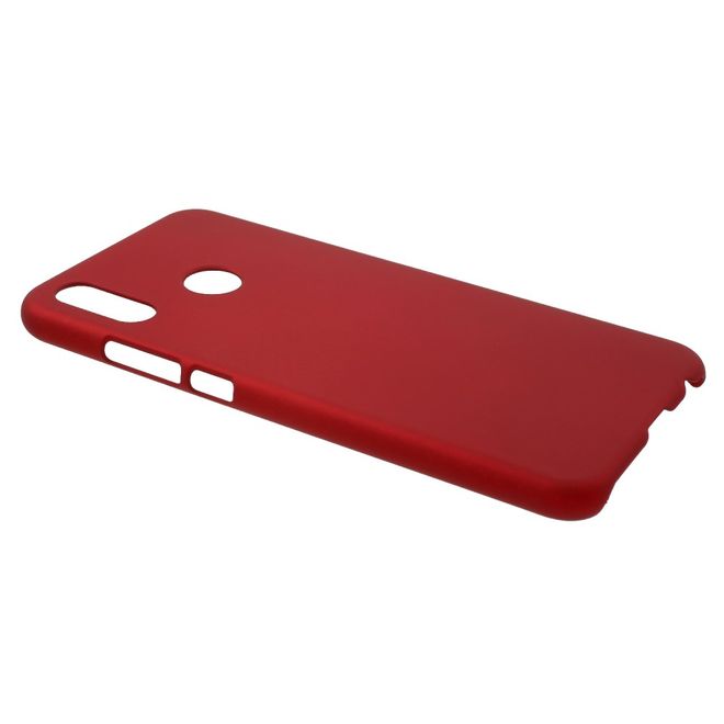 Huawei P20 Lite Handy Hülle - Gummiertes Case aus Hartplastik - rot