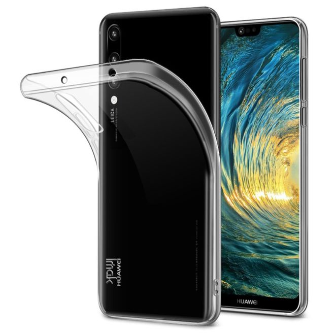 Imak - Huawei P20 Pro Handy Hülle - Cover aus Plastik - inklusive Schutzfolie - Stealth Series - transparent