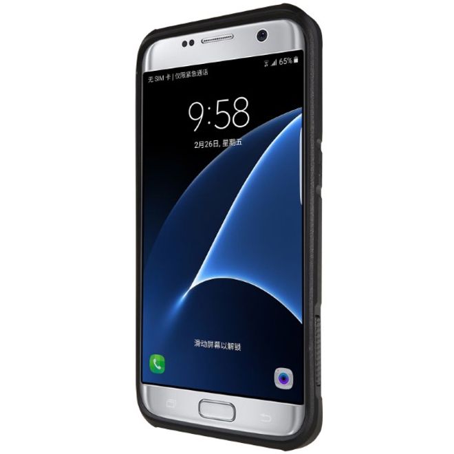 Nillkin - Samsung Galaxy S7 Edge Handy Case - Robuste Plastik Hülle - Defender Series - schwarz