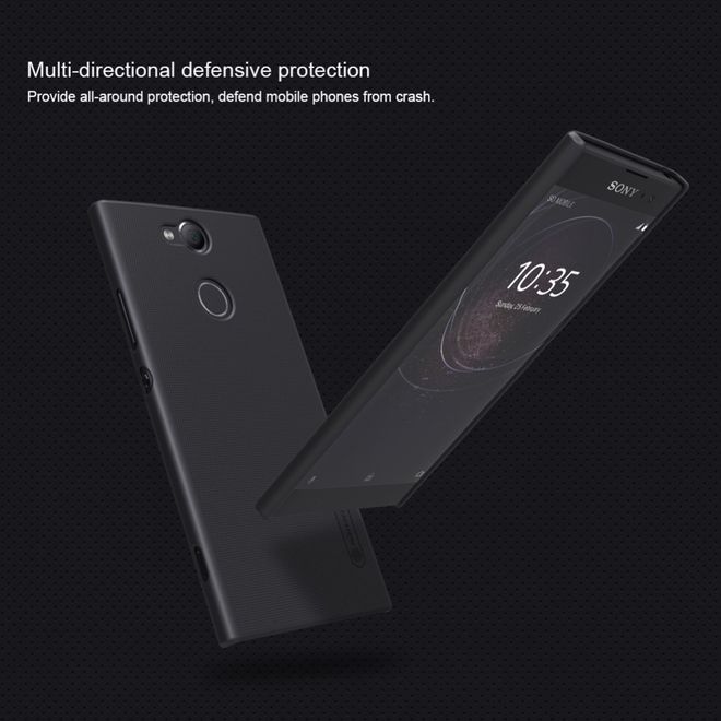 Nillkin - Sony Xperia XA2 Hülle - Plastik Case - Super Frosted Shield Series - schwarz