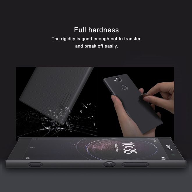 Nillkin - Sony Xperia XA2 Hülle - Plastik Case - Super Frosted Shield Series - schwarz