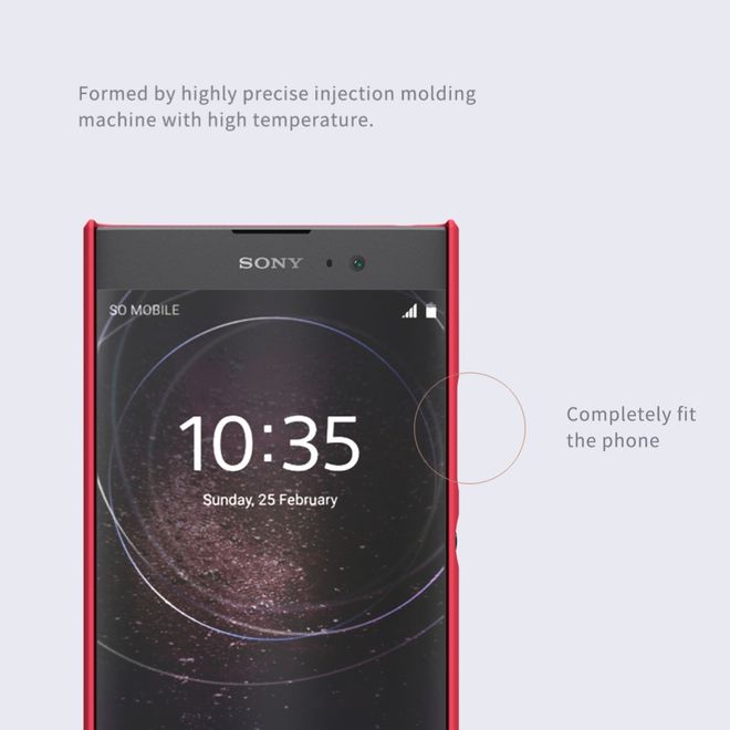 Nillkin - Sony Xperia XA2 Hülle - Plastik Case - Super Frosted Shield Series - schwarz