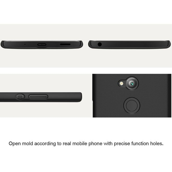 Nillkin - Sony Xperia XA2 Ultra Hülle - Plastik Case - Super Frosted Shield Series - schwarz