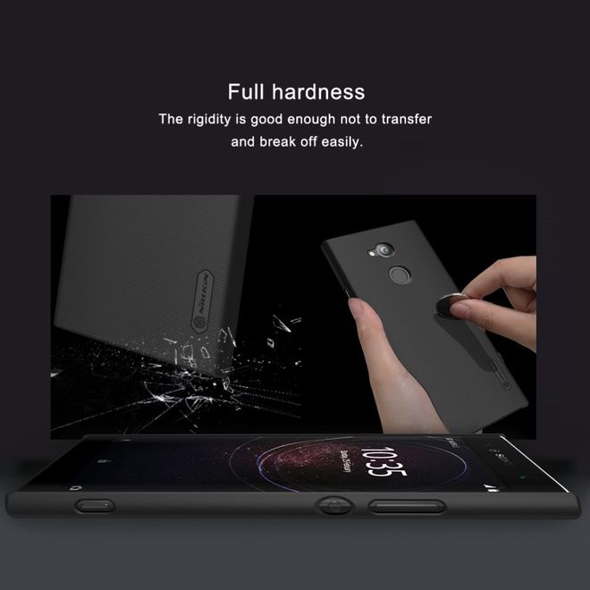 Nillkin - Sony Xperia XA2 Ultra Hülle - Plastik Case - Super Frosted Shield Series - schwarz