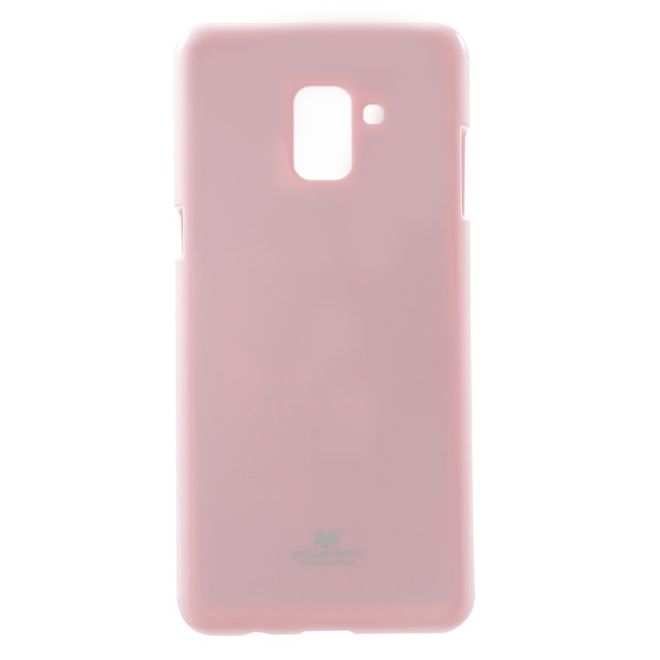 Goospery - Samsung Galaxy A8 (2018) Handy Hülle - TPU Soft Case - Pearl Jelly Series - rosa
