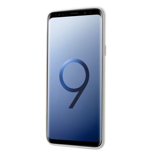 Goospery - Samsung Galaxy S9 Plus Handy Cover - TPU Soft Case - SF Jelly Series - weiss