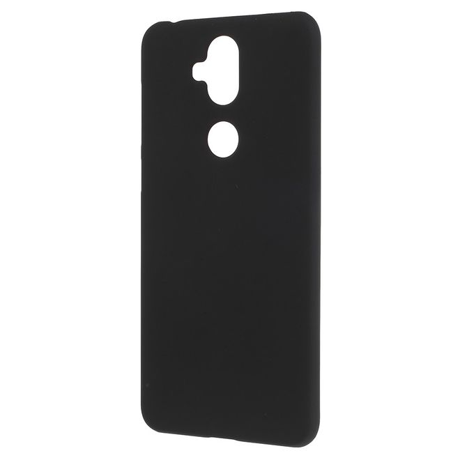Asus Zenfone 5 Lite (ZC600KL) Handy Hülle - Gummiertes Case aus Hartplastik - schwarz