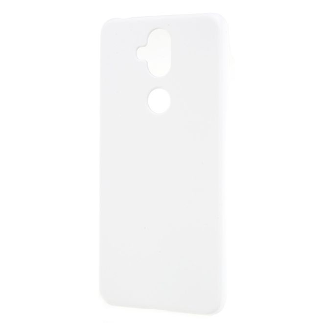Asus Zenfone 5 Lite (ZC600KL) Handy Hülle - Gummiertes Case aus Hartplastik - weiss