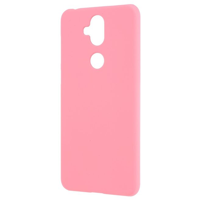 Asus Zenfone 5 Lite (ZC600KL) Handy Hülle - Gummiertes Case aus Hartplastik - pink