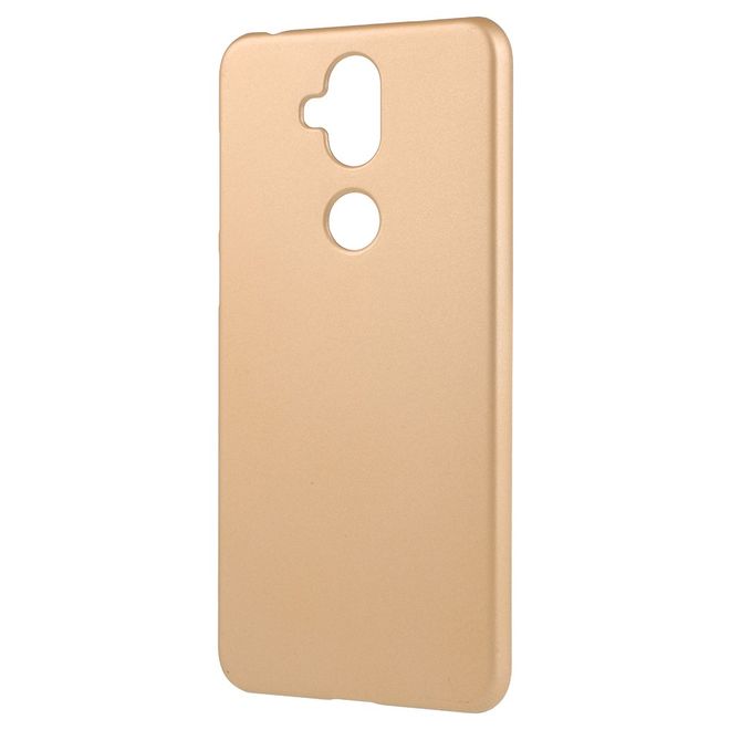 Asus Zenfone 5 Lite (ZC600KL) Handy Hülle - Gummiertes Case aus Hartplastik - gold