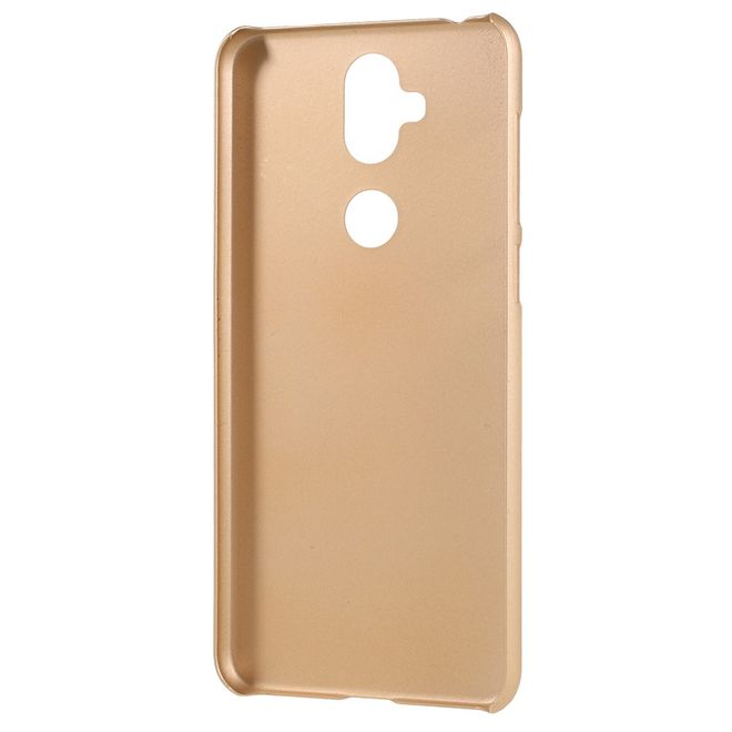 Asus Zenfone 5 Lite (ZC600KL) Handy Hülle - Gummiertes Case aus Hartplastik - gold