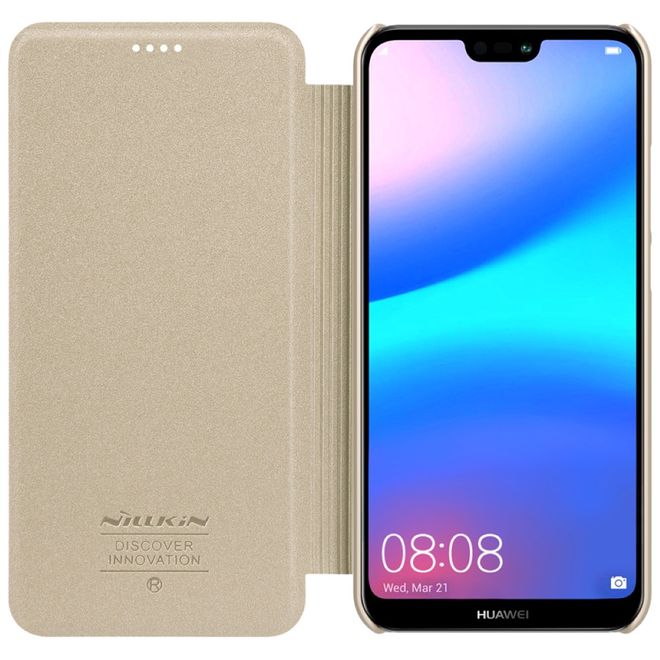 Nillkin - Huawei P20 Lite Case - Leder Hülle - Sparkle Series - gold