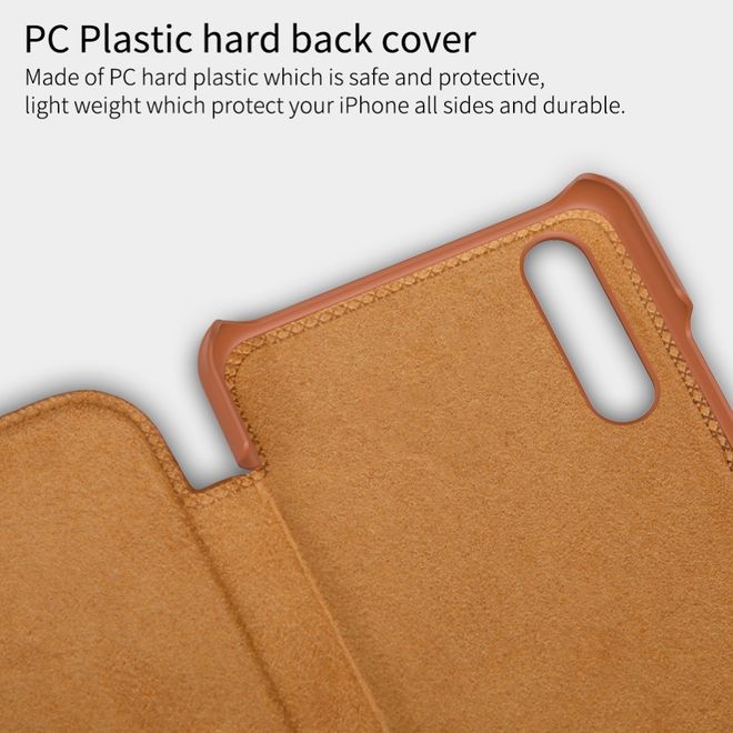 Nillkin - Huawei P20 Hülle - Leder Book Case - Qin Series - schwarz